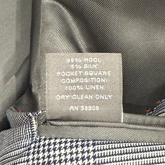 Daniel Cremieux Loro Piana 40R 34W Loro Piana Wool & Silk Blue Check Suit NWT - Picture 4 of 16